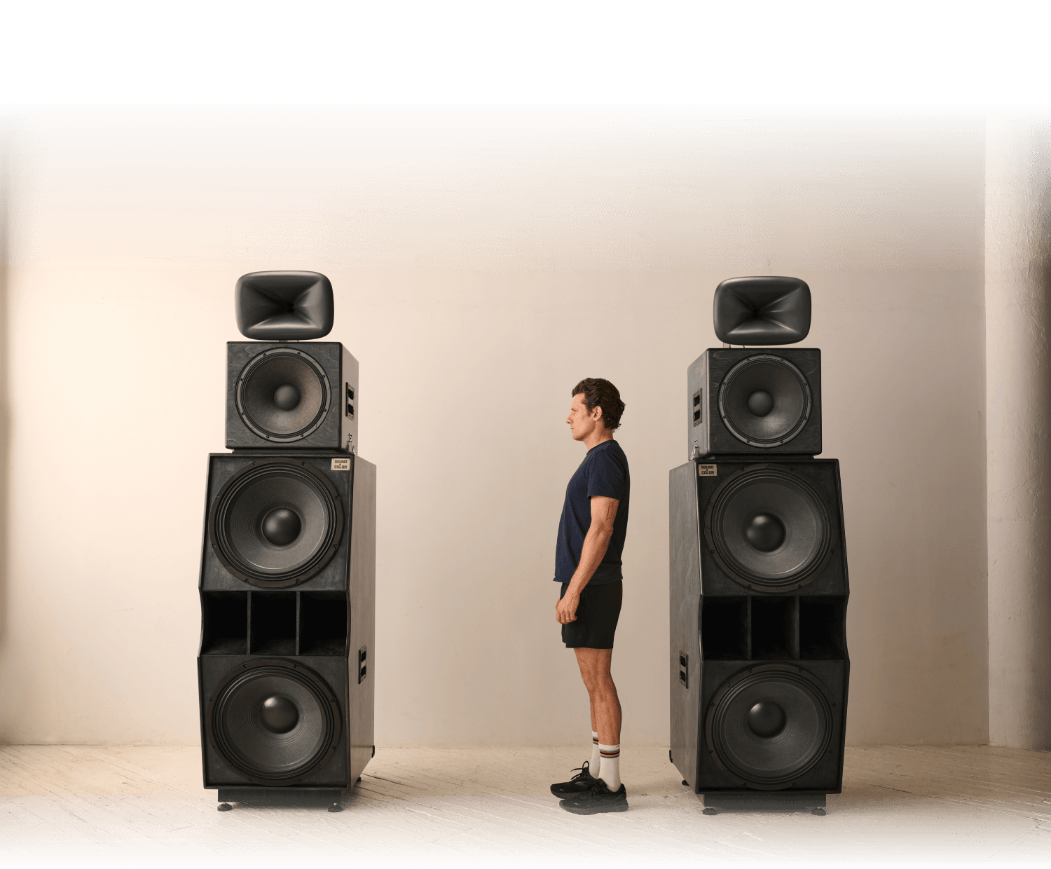 Sound + Color Berlin speaker system with founder Peter Brock